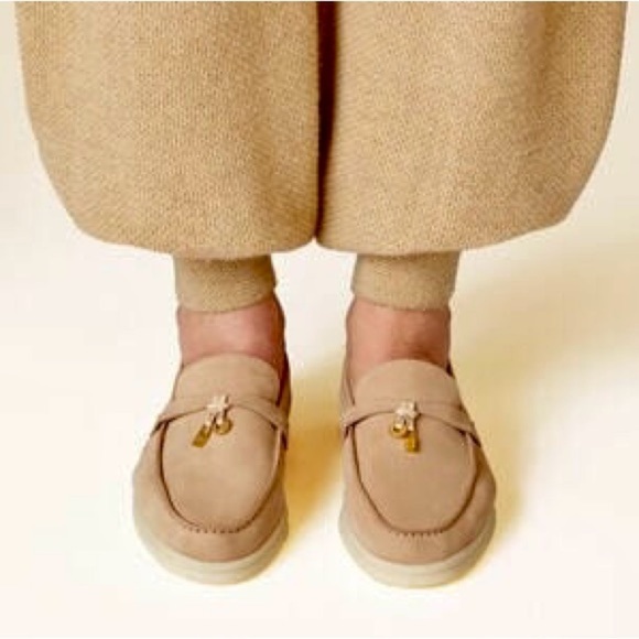 Loro Piana Loafers Summer Charm Walk Suede Sz 35 Made in Italy Comfort Luxury main image 8
